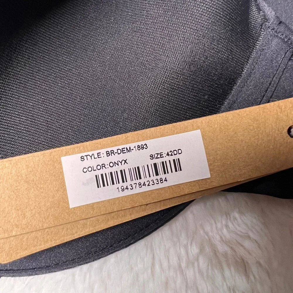 SKIMS Onyx Full Coverage Underwire Black Bra Style BR‎ DEM 1893  Size 42DD NWT - Picture 7 of 11